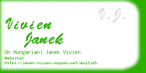 vivien janek business card